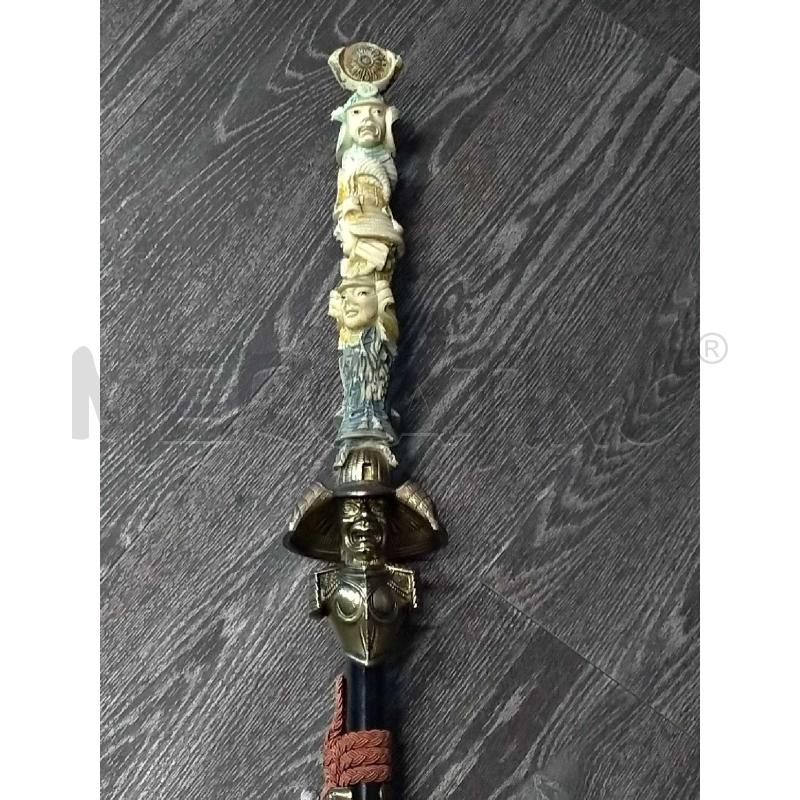 KATANA JAPANESE SWORD OF GODS IMPUGNATURA INCOLLATA IN ESTREMITÀ C/ALCUNE SBECCATURE  | Mercatino dell'Usato Moncalieri bengasi 2