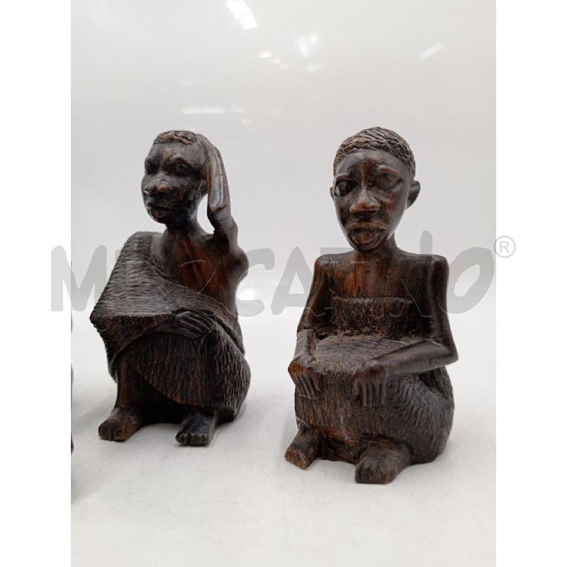 KIT STATUETTE AFRICANE ACCOVACCIATI | Mercatino dell'Usato Moncalieri bengasi 3