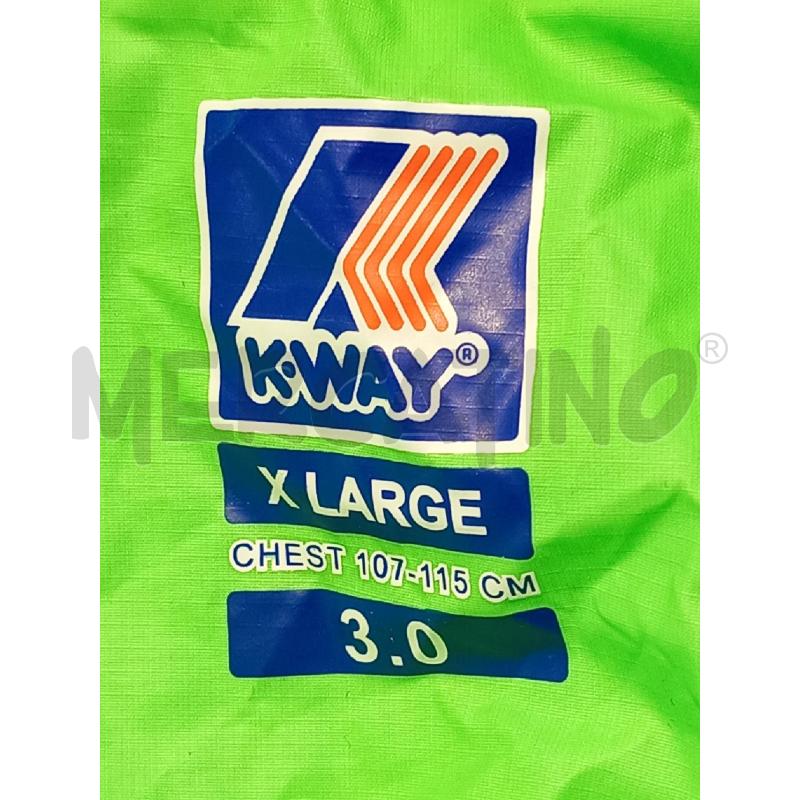 KWAY  KWAY VERDE FLUO  | Mercatino dell'Usato Moncalieri bengasi 5