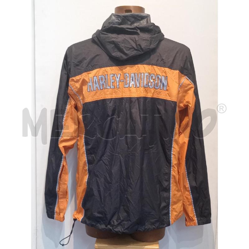 KWAY  UOMO HARLEY DAVIDSON NERO E ARANCIONE  | Mercatino dell'Usato Moncalieri bengasi 2