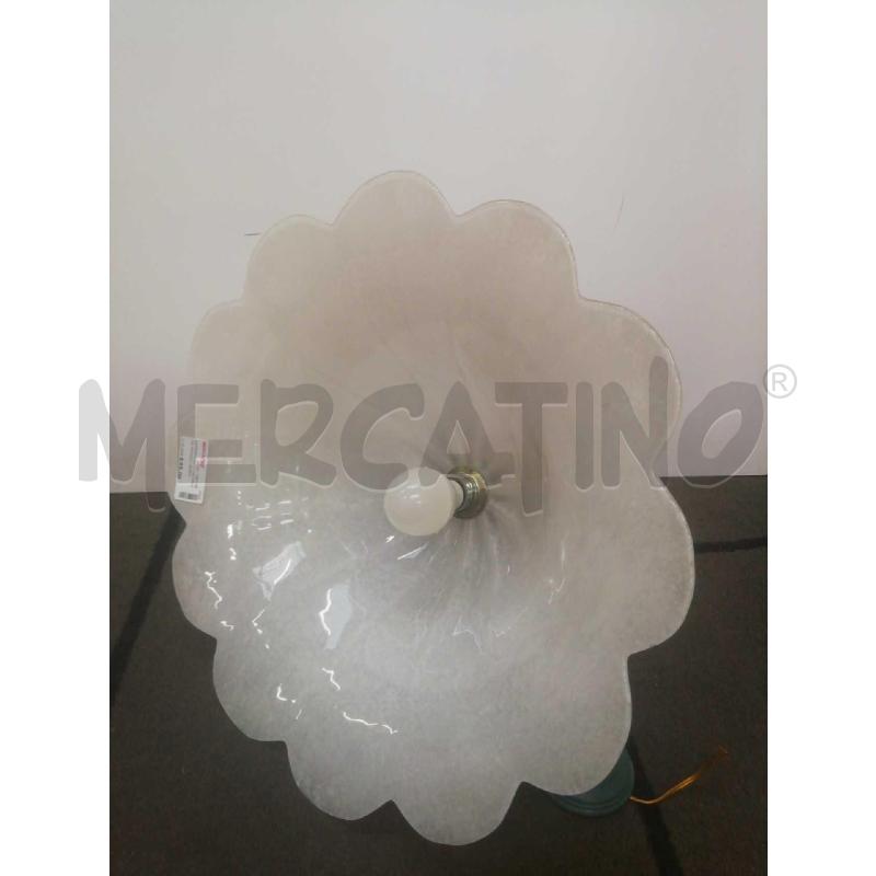 LAMPADARIO 1 LUX SALA DA PRANZO VETRO FIORE E FERRO BATTUTO | Mercatino dell'Usato Moncalieri bengasi 4