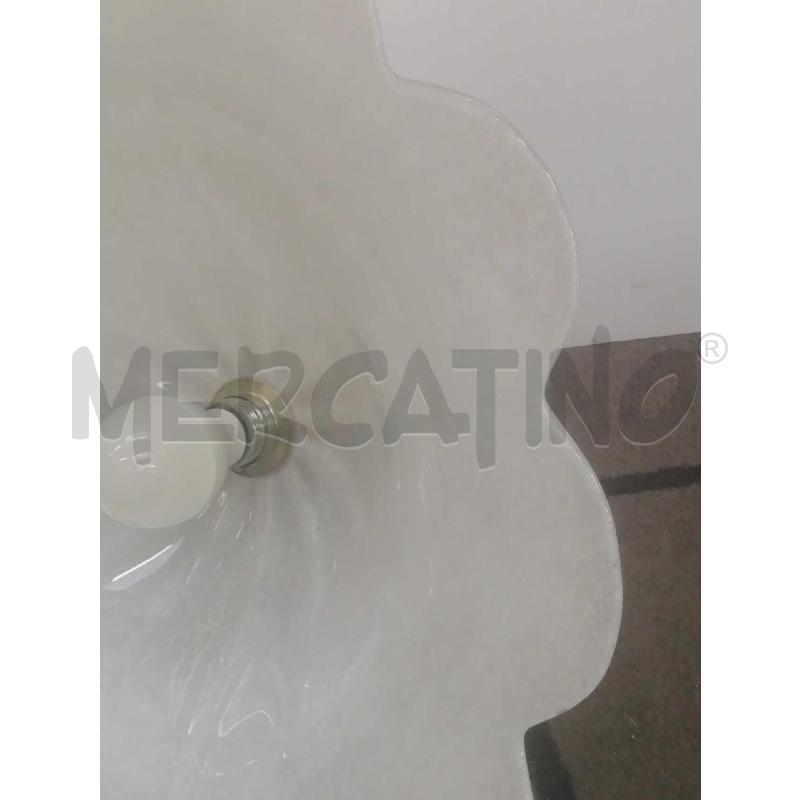 LAMPADARIO 1 LUX SALA DA PRANZO VETRO FIORE E FERRO BATTUTO | Mercatino dell'Usato Moncalieri bengasi 5