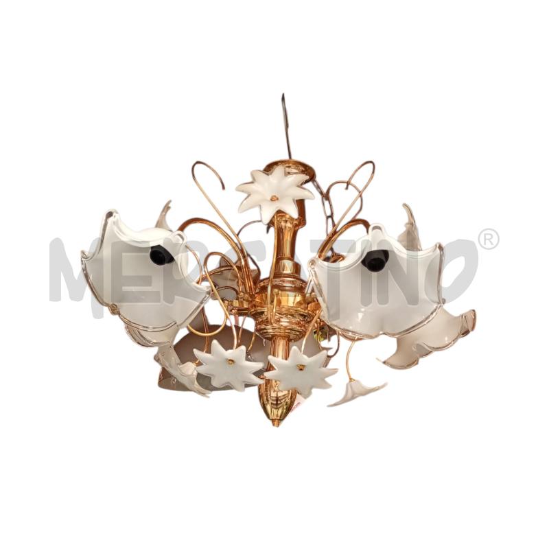 LAMPADARIO 5 LUX FIORI | Mercatino dell'Usato Moncalieri bengasi 1