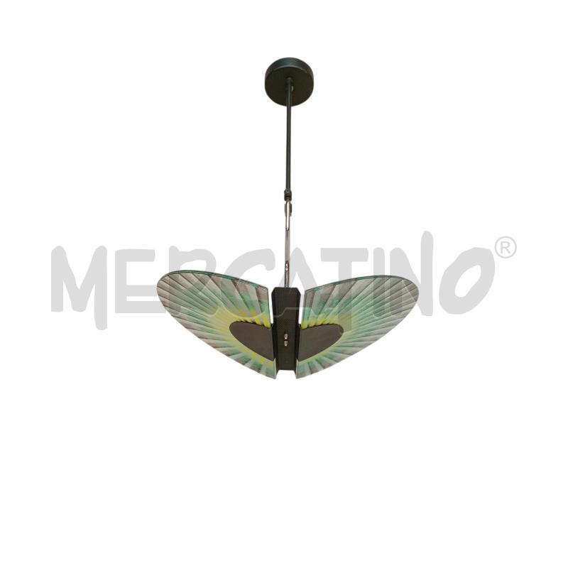LAMPADARIO ALOGENO VETRO MULTICOLOR FOGLIE | Mercatino dell'Usato Moncalieri bengasi 1