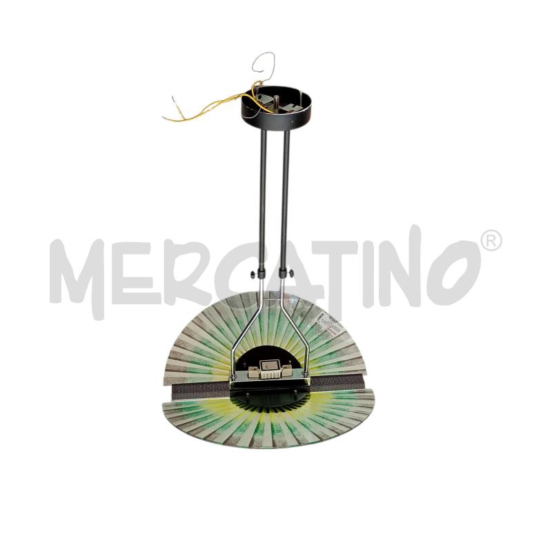LAMPADARIO ALOGENO VETRO MULTICOLOR FOGLIE | Mercatino dell'Usato Moncalieri bengasi 3