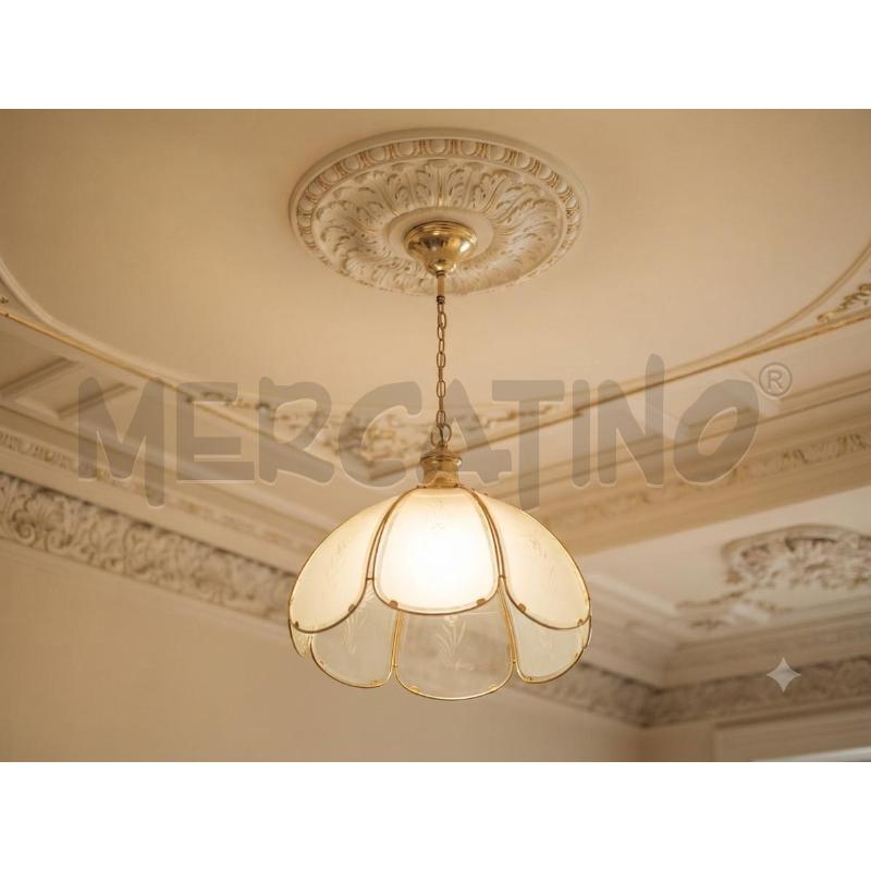 LAMPADARIO ANNI 80 1 LUX OTTONATO | Mercatino dell'Usato Moncalieri bengasi 1