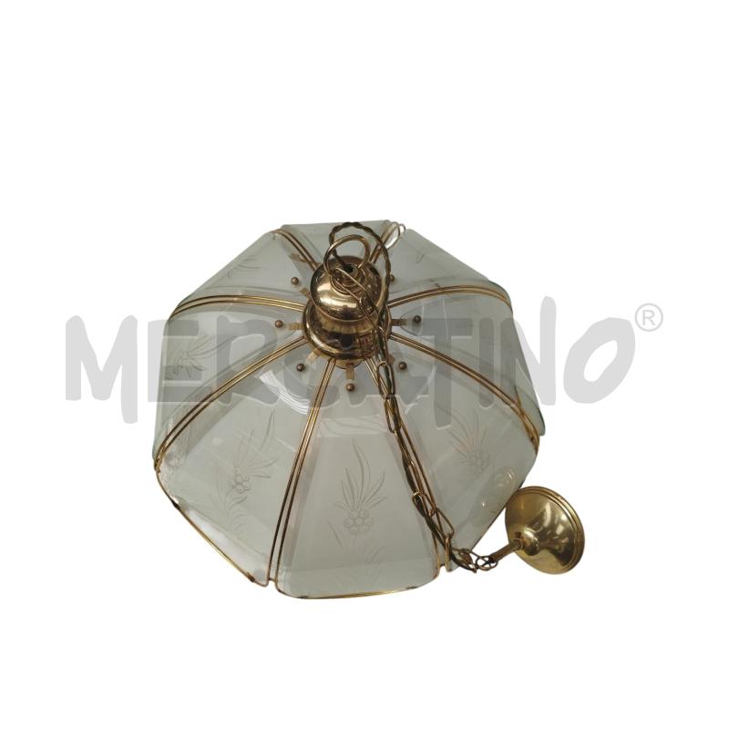 LAMPADARIO ANNI 80 1 LUX OTTONATO | Mercatino dell'Usato Moncalieri bengasi 3