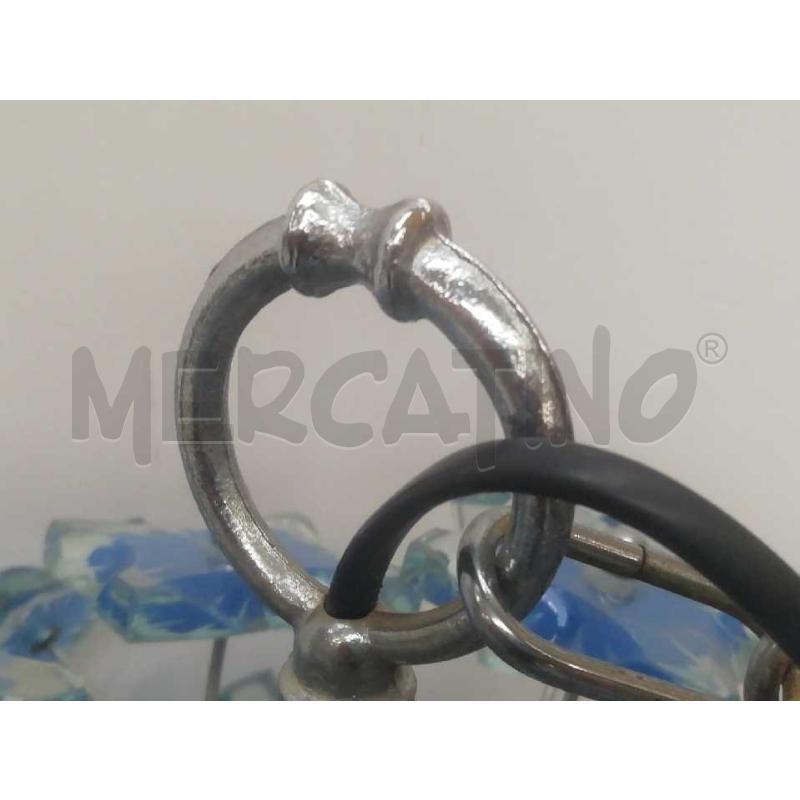 LAMPADARIO BOCCIA SPUTNIK STILE FONTANA ARTE STELI FIORI AZZURRI | Mercatino dell'Usato Moncalieri bengasi 5