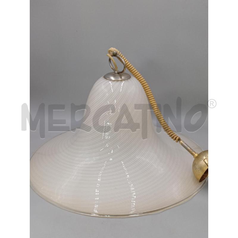 LAMPADARIO CAMPANA BEIGE MURANO CATENA OTTONE | Mercatino dell'Usato Moncalieri bengasi 1