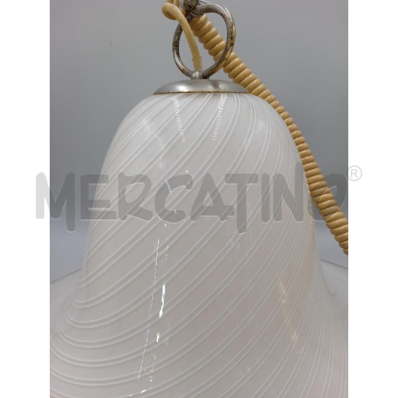 LAMPADARIO CAMPANA BEIGE MURANO CATENA OTTONE | Mercatino dell'Usato Moncalieri bengasi 2
