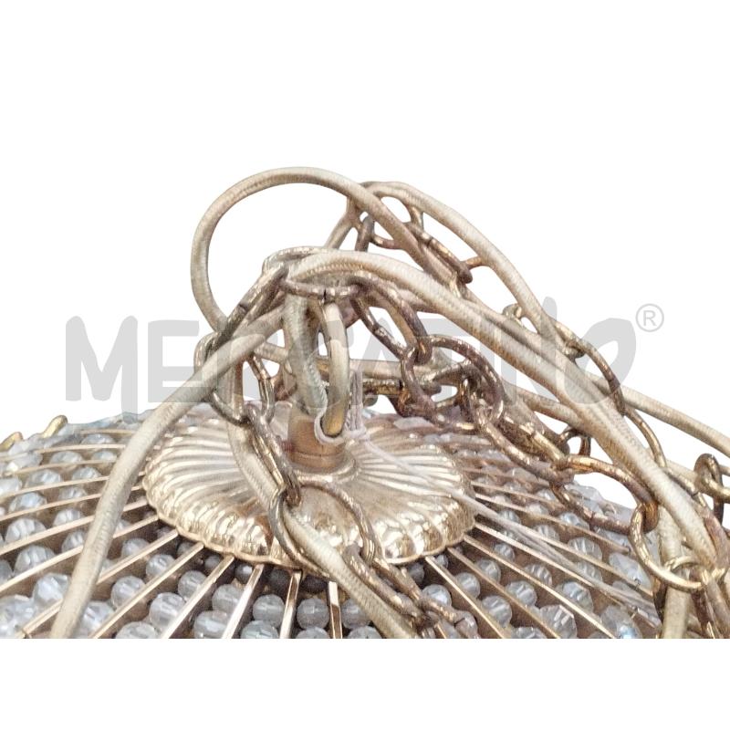 LAMPADARIO CAMPANA OTTONE CRISTALLI | Mercatino dell'Usato Moncalieri bengasi 5