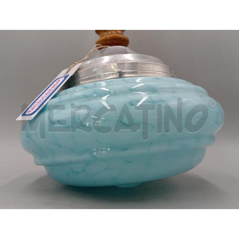 LAMPADARIO EPOCA BOCCIA AZZURRA  | Mercatino dell'Usato Moncalieri bengasi 2