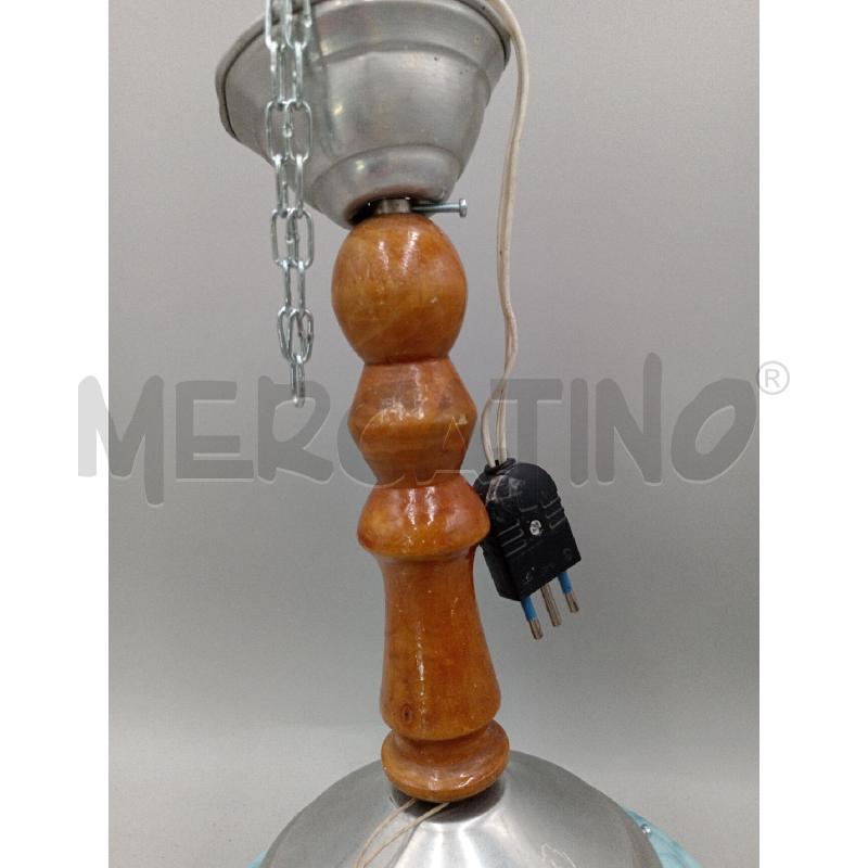 LAMPADARIO EPOCA BOCCIA AZZURRA  | Mercatino dell'Usato Moncalieri bengasi 3