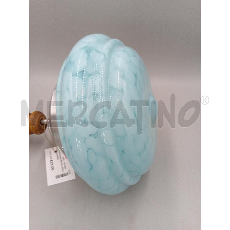 LAMPADARIO EPOCA BOCCIA AZZURRA  | Mercatino dell'Usato Moncalieri bengasi 5