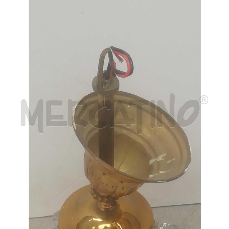 LAMPADARIO METALLO GOCCE VETRO  | Mercatino dell'Usato Moncalieri bengasi 4