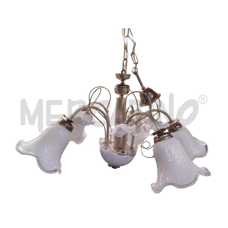 LAMPADARIO TULIPANI 5 LUX | Mercatino dell'Usato Moncalieri bengasi 4