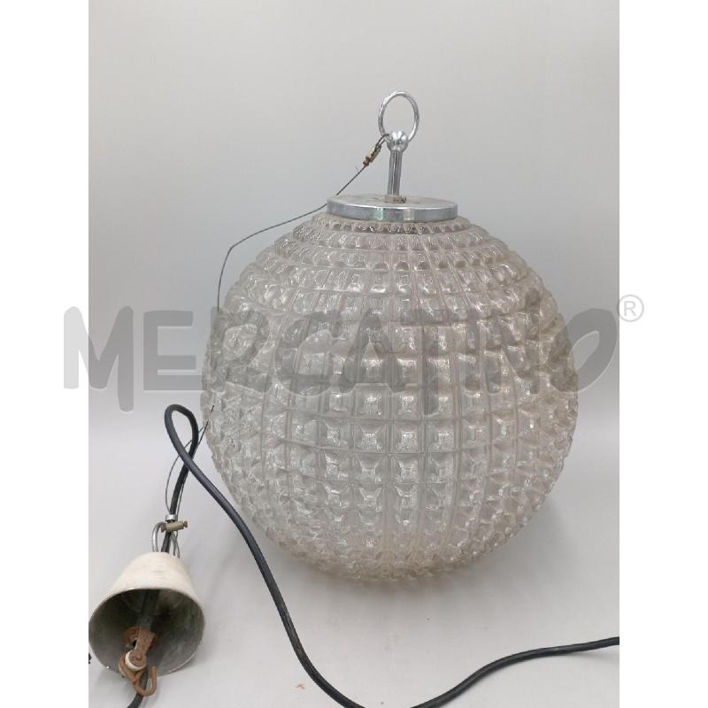 LAMPADARIO VETRO A SFERA | Mercatino dell'Usato Moncalieri bengasi 1