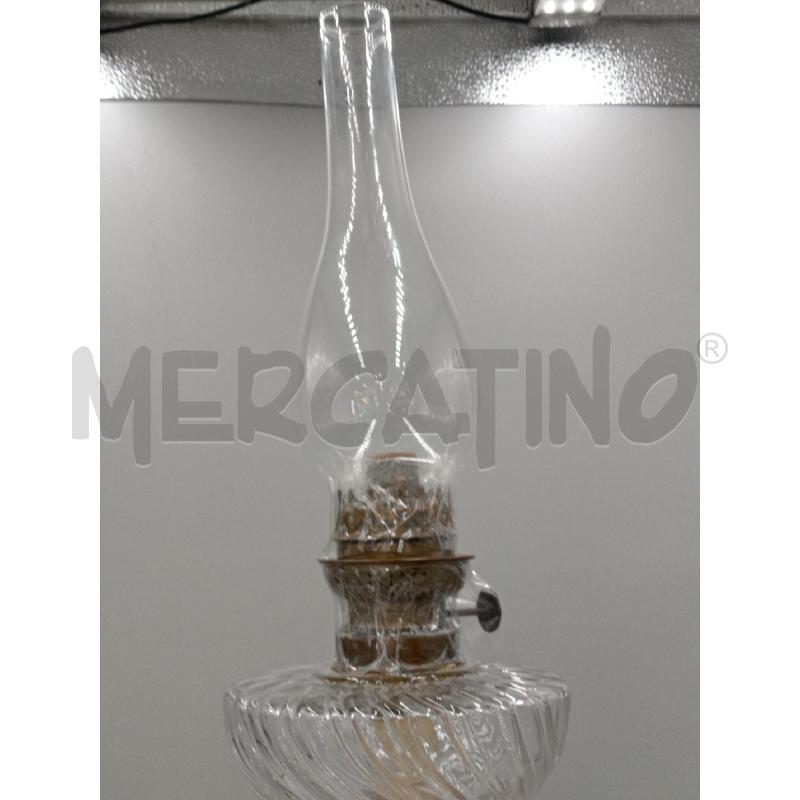 LAMPADA AD OLIO DECORO FIORE CON SBECCATURA | Mercatino dell'Usato Moncalieri bengasi 2