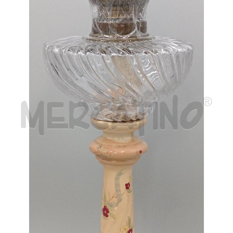 LAMPADA AD OLIO DECORO FIORE CON SBECCATURA | Mercatino dell'Usato Moncalieri bengasi 4