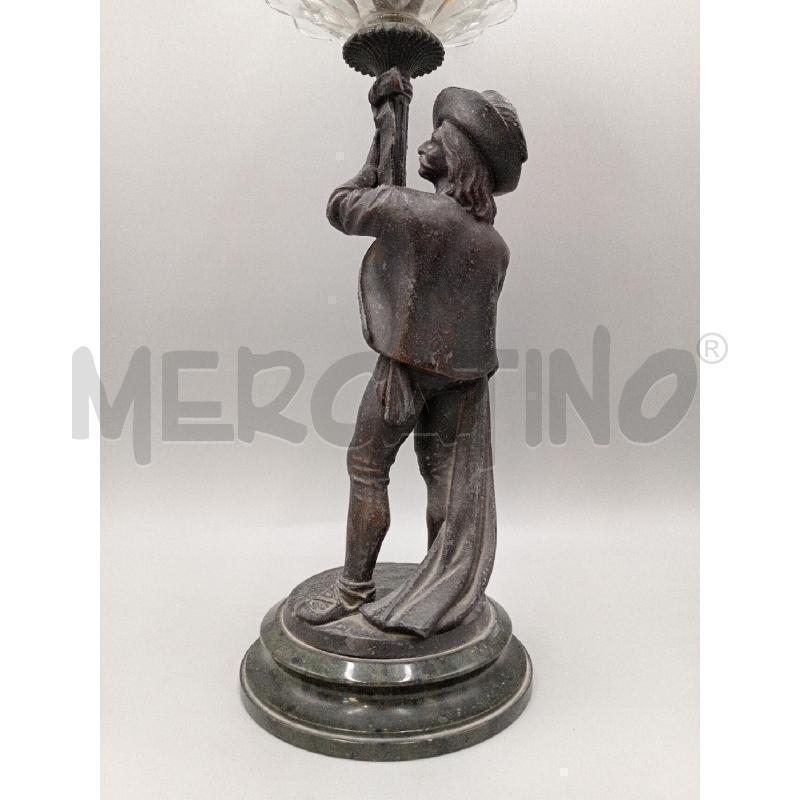 LAMPADA AD OLIO STATUA UOMO CON BAFFI | Mercatino dell'Usato Moncalieri bengasi 5