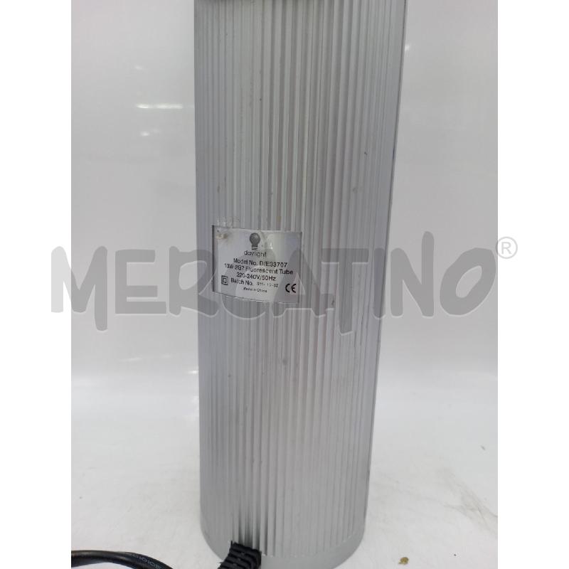 LAMPADA DA TAVOLO “TWIST” SILVER DAYLIGHT D33707 | Mercatino dell'Usato Moncalieri bengasi 4