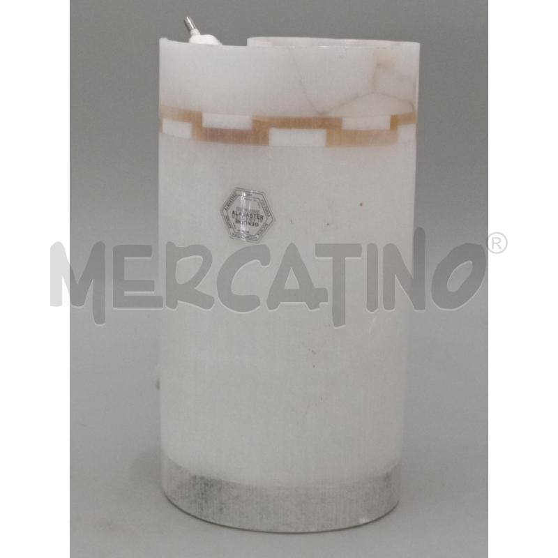LAMPADA DA TAVOLO ALBASTRO BIANCO FORMA CURVA  | Mercatino dell'Usato Moncalieri bengasi 1