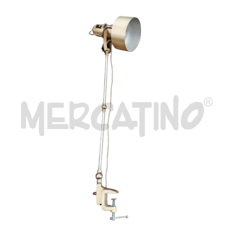 LAMPADA DA TAVOLO C/BASE PINZA REGOLABILE STILE DESIGN | Mercatino dell'Usato Moncalieri bengasi 2