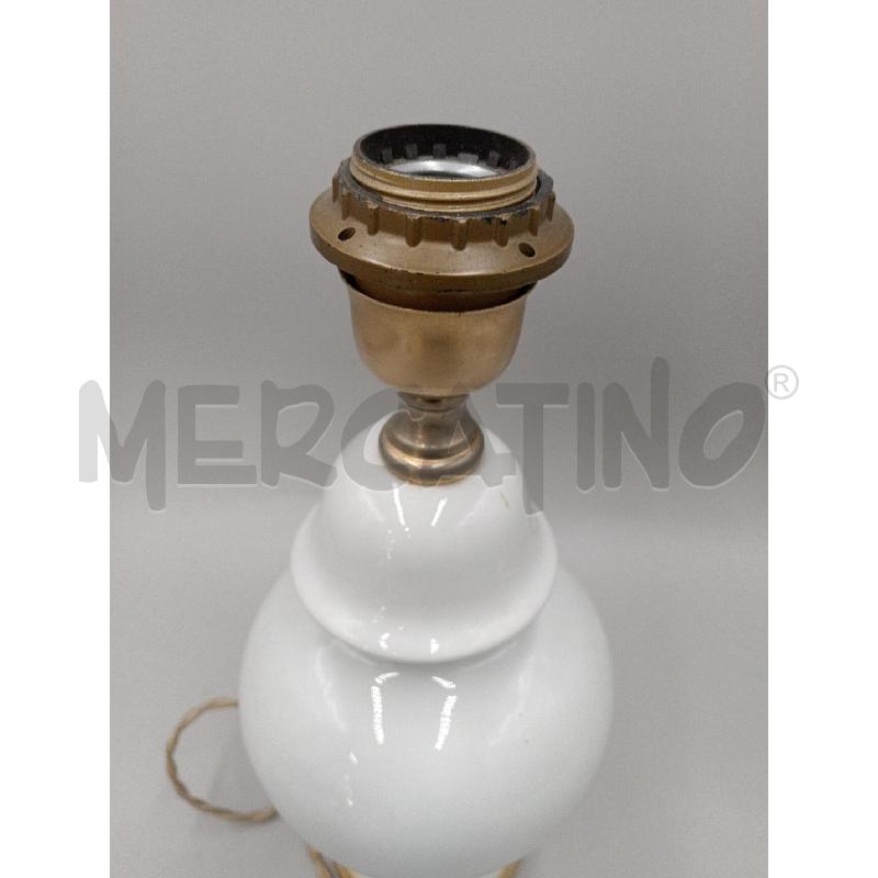 LAMPADA DA TAVOLO CERAMICA BIANCA | Mercatino dell'Usato Moncalieri bengasi 3