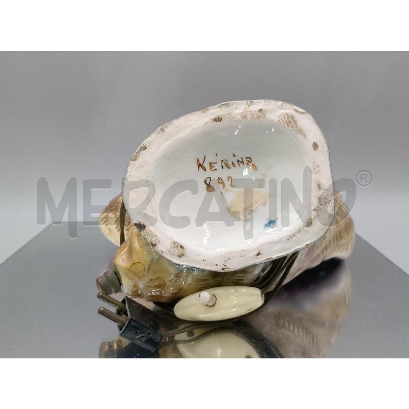 LAMPADA DA TAVOLO CERAMICA FORMA CONCHIGLIA C/PESCI INTERNI POSSIBILE QUALCHE SBECCATURA  | Mercatino dell'Usato Moncalieri bengasi 5