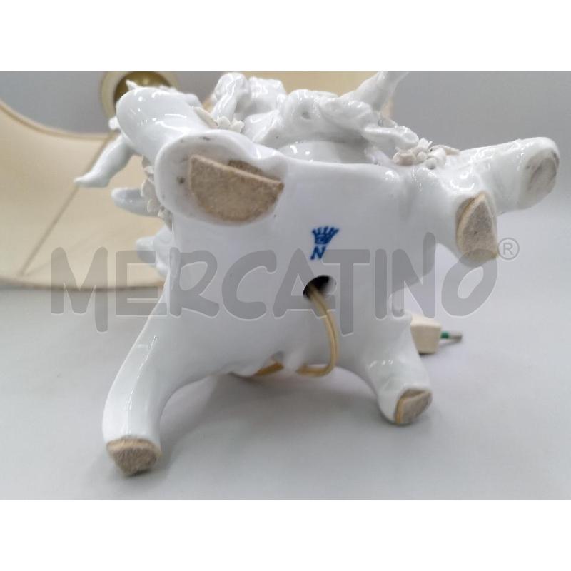 LAMPADA DA TAVOLO CERAMICA PUTTI CAPODIMONTE | Mercatino dell'Usato Moncalieri bengasi 5
