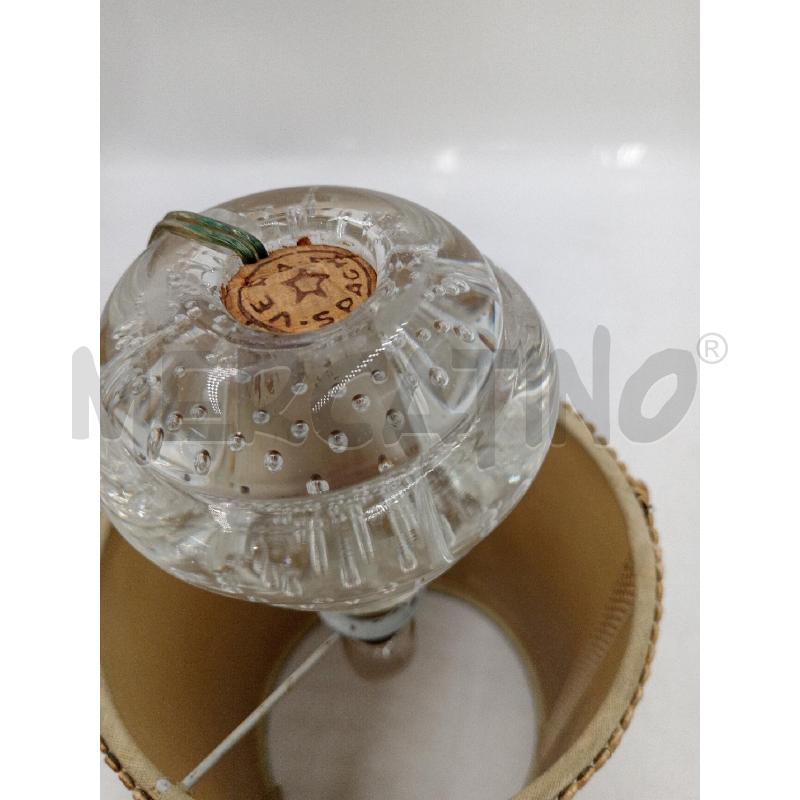 LAMPADA DA TAVOLO COPPIA BASE VETRO UNO DANNEGGIATO | Mercatino dell'Usato Moncalieri bengasi 5
