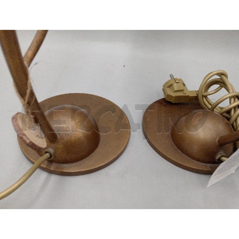 LAMPADA DA TAVOLO FERRIGNO CON VETRO MURRANO | Mercatino dell'Usato Moncalieri bengasi 5
