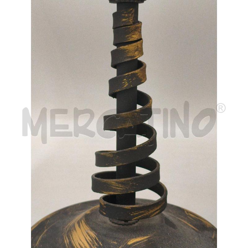 LAMPADA DA TAVOLO FERRO CON BOCCIA VETRO SOFFIATO | Mercatino dell'Usato Moncalieri bengasi 5