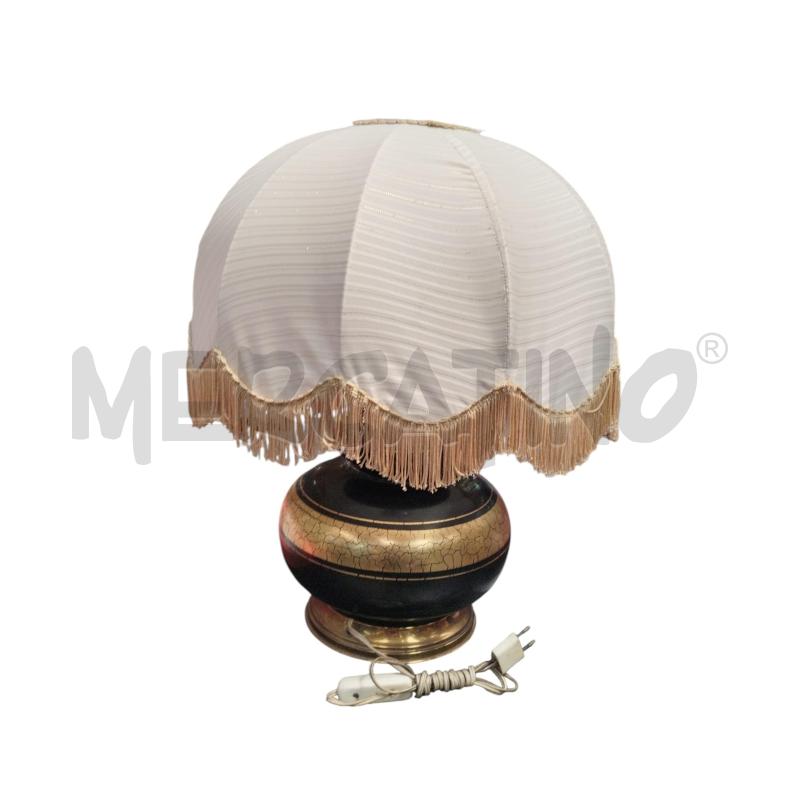 LAMPADA DA TAVOLO OTONE NERO DORATO | Mercatino dell'Usato Moncalieri bengasi 2