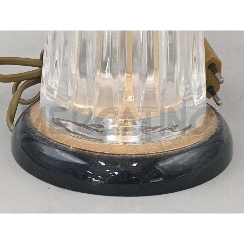 LAMPADA DA TAVOLO VETRO BASE NERO | Mercatino dell'Usato Moncalieri bengasi 2