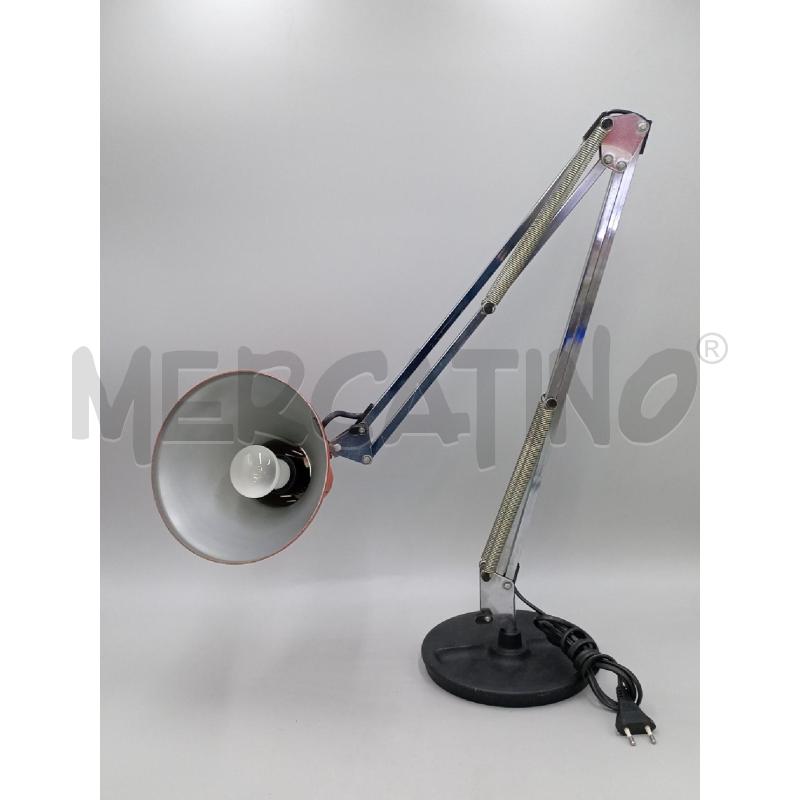 LAMPADA DA TAVOLO VINTAGE MECCANISMO A MOLLA E BASE TONDA PESANTE  | Mercatino dell'Usato Moncalieri bengasi 1