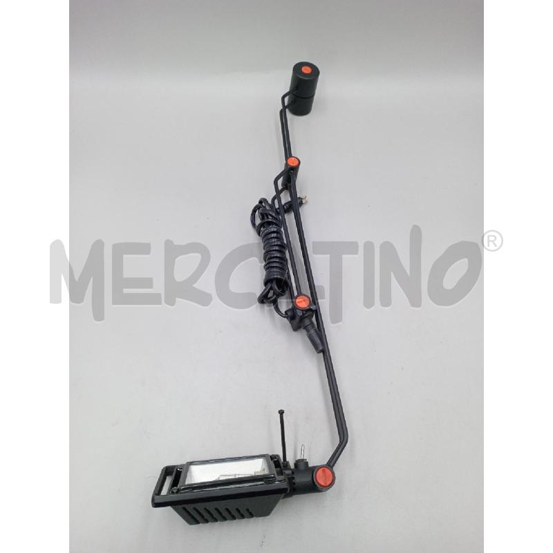 LAMPADA DA TAVOLO VINTAGE STRUTTURA METALLO NERO C/MORSETTO E TRASFORMATORE ACC 2  | Mercatino dell'Usato Moncalieri bengasi 1