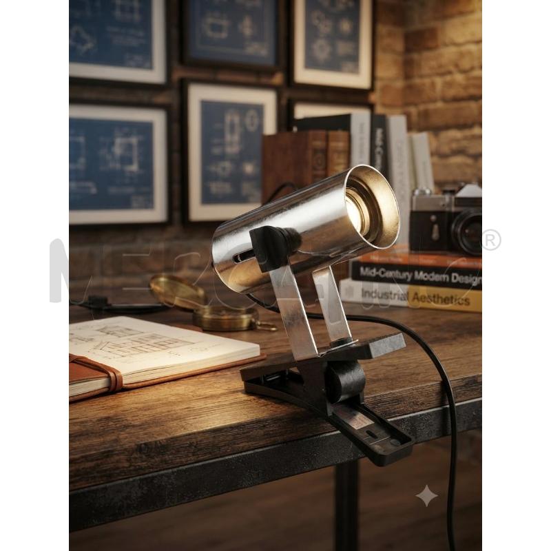 LAMPADA FERETTO DESIGN TARGETTI CROMATO A PINZA  | Mercatino dell'Usato Moncalieri bengasi 1