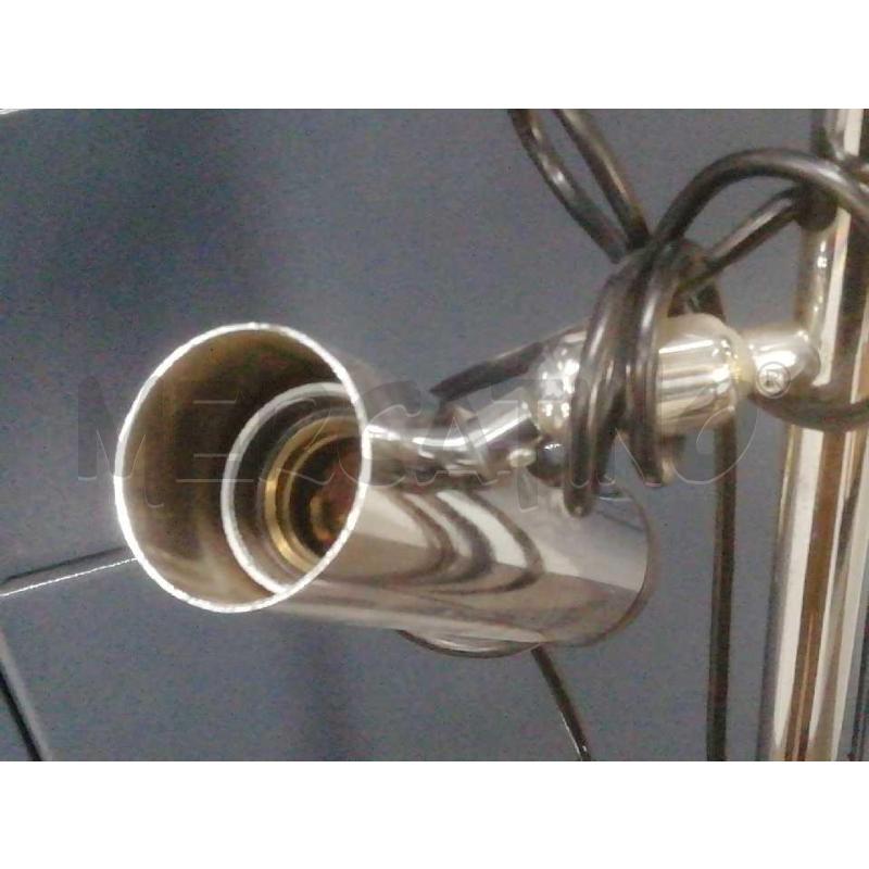 LAMPADA PIANTANA CROMATA FARETTI ORIENTABILI LUCI MILANO MOD. 393 VINTAGE ANNI 70 | Mercatino dell'Usato Moncalieri bengasi 2