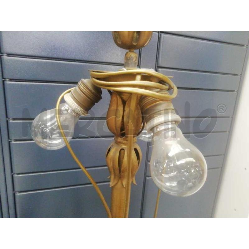 LAMPADA PIANTANA FERRO DORATO | Mercatino dell'Usato Moncalieri bengasi 2