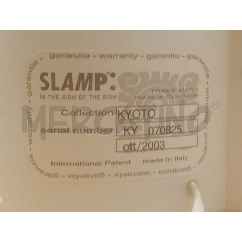 LAMPADA SLAMP MOD KYOTO BY SAMUEL PARKER B | Mercatino dell'Usato Moncalieri bengasi 3