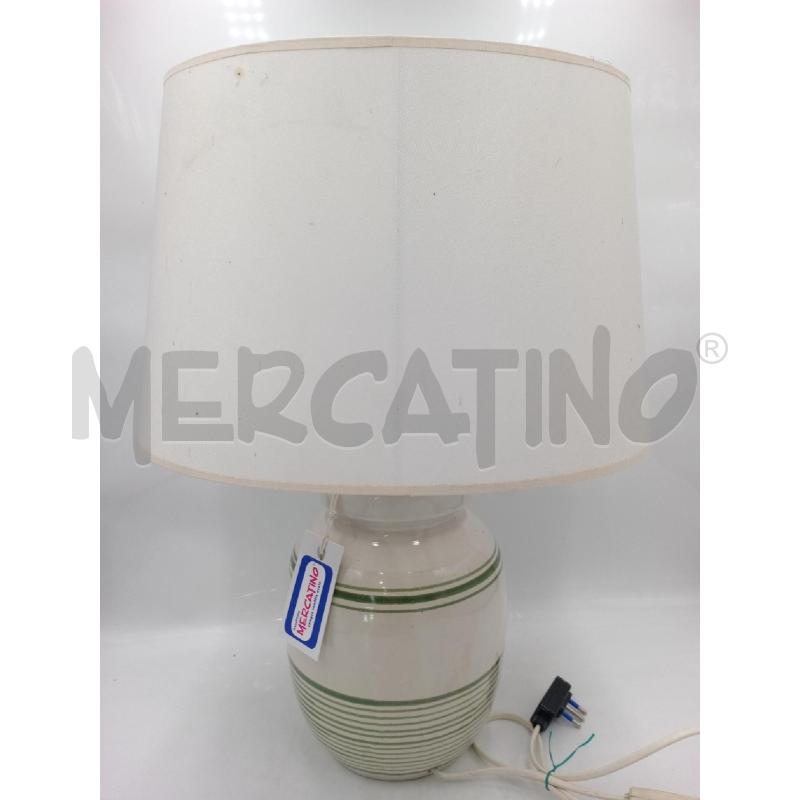 LAMPADA TAVOLO CERAMICA RIGHE H. 56 | Mercatino dell'Usato Moncalieri bengasi 1