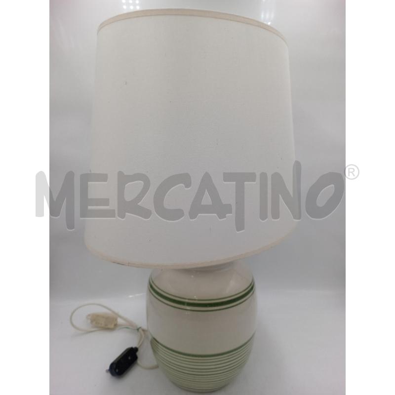 LAMPADA TAVOLO CERAMICA RIGHE H. 56 | Mercatino dell'Usato Moncalieri bengasi 2