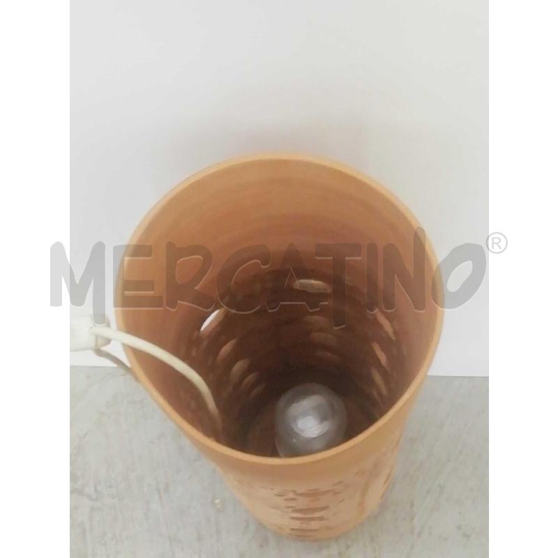 LAMPADA TERRACOTTA FORATA CILINDRICA | Mercatino dell'Usato Moncalieri bengasi 3
