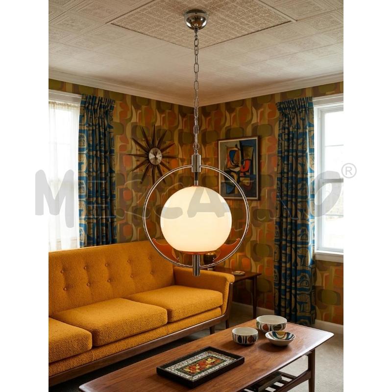 LAMPADA VETRO CROMATO SPACE AGE | Mercatino dell'Usato Moncalieri bengasi 1