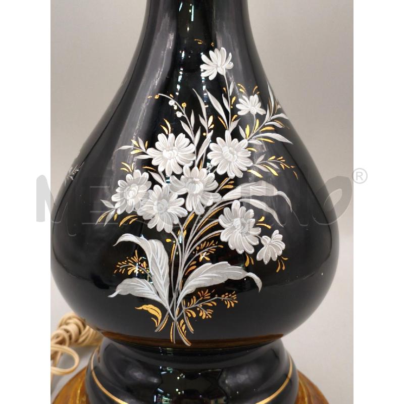 LAMPADA VETRO FLOREALE CON BOCCIA ALTA CM 60 | Mercatino dell'Usato Moncalieri bengasi 2