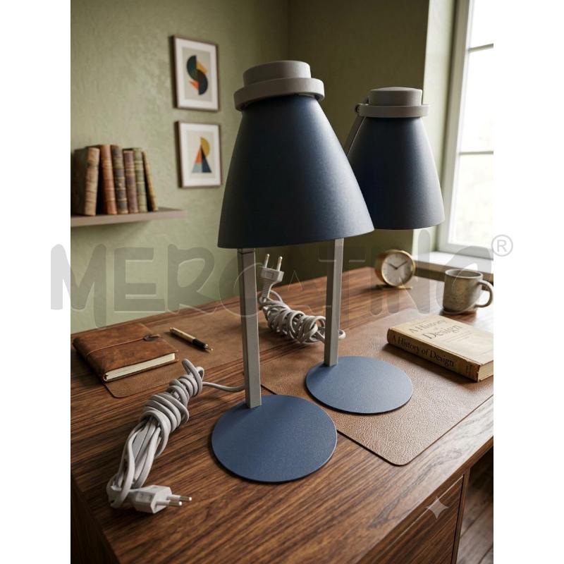 LAMPADE PZ.2 DA TAVOLO COPPIA METALLO SATINATO BLU  | Mercatino dell'Usato Moncalieri bengasi 1