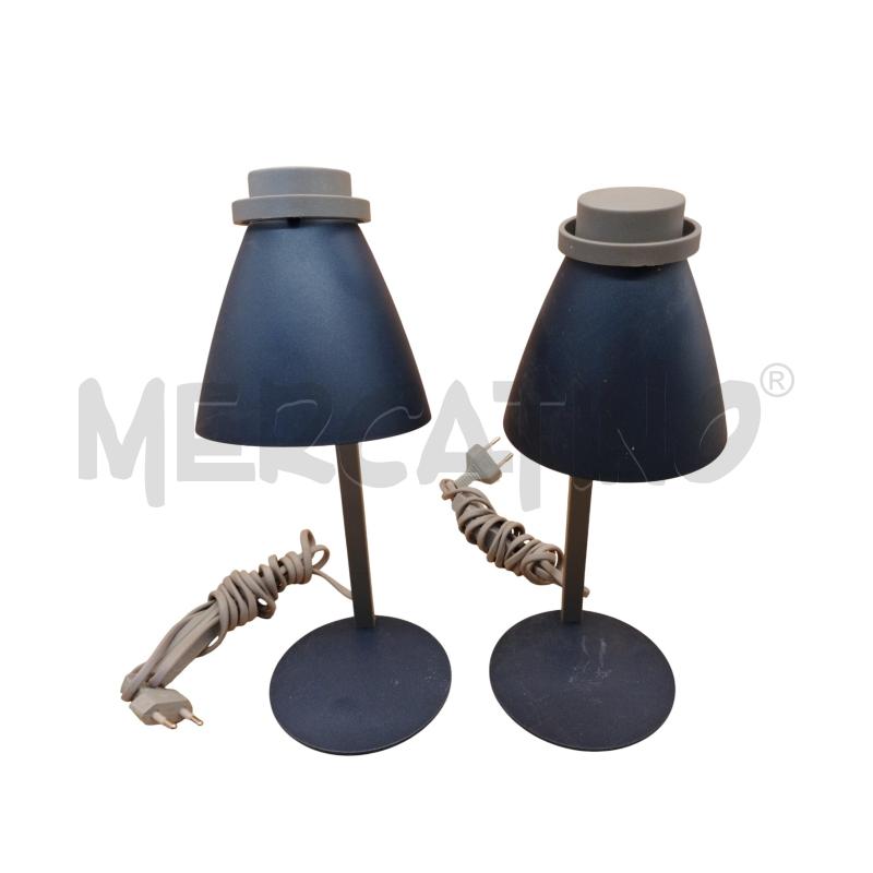 LAMPADE PZ.2 DA TAVOLO COPPIA METALLO SATINATO BLU  | Mercatino dell'Usato Moncalieri bengasi 2