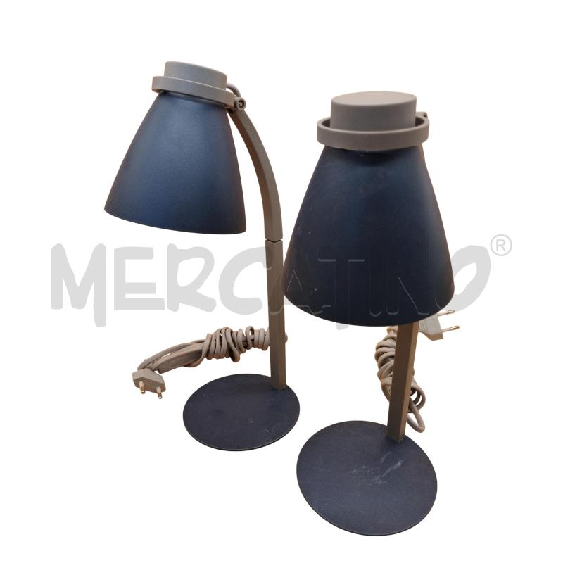 LAMPADE PZ.2 DA TAVOLO COPPIA METALLO SATINATO BLU  | Mercatino dell'Usato Moncalieri bengasi 4