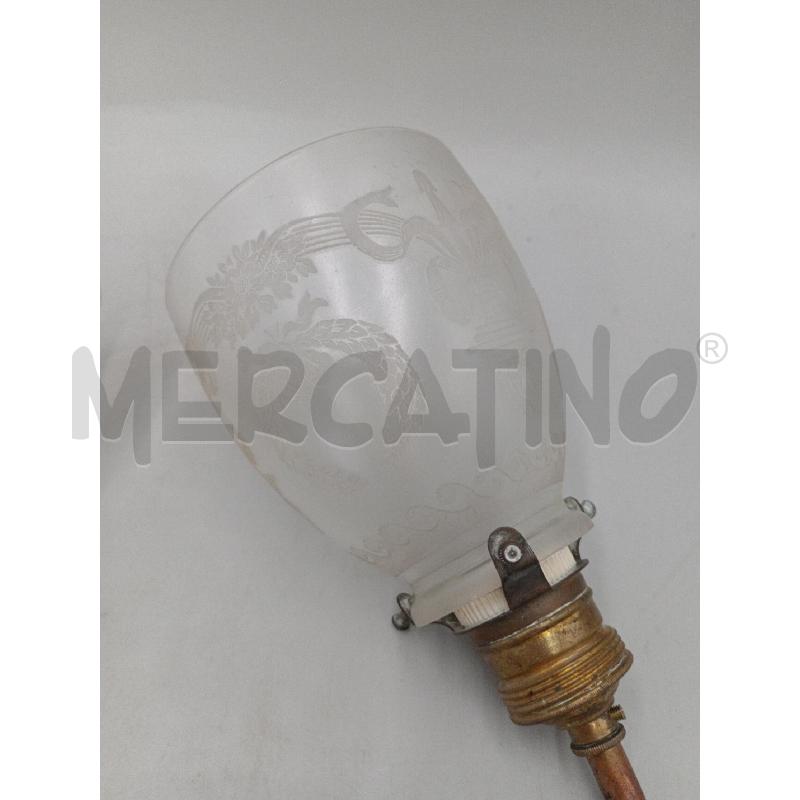 LAMPADE PZ.2 VINTAGE C/BOCCIA VETRO SATINATO STILE LIBERTY  | Mercatino dell'Usato Moncalieri bengasi 2